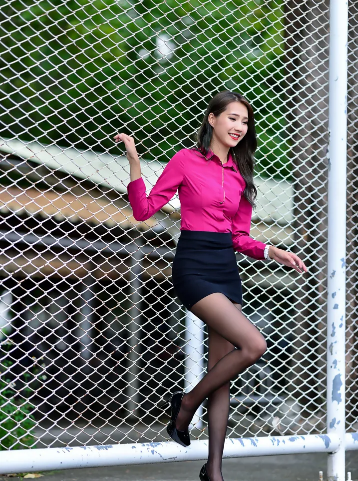 [Mzsock] NO.199 Anita Huang Yunfei OL black silk high heels beautiful legs street photography#[105P]-83