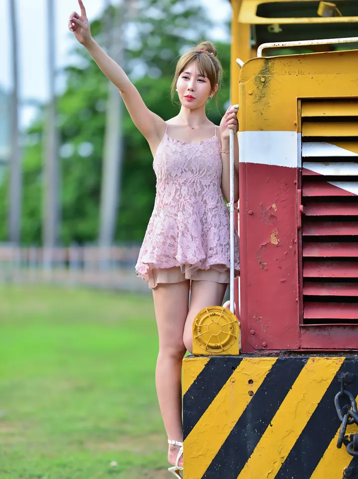 [Mzsock] NO.201 Chen Weiyu suspender dress with cool and beautiful legs street photography#[105P]-53