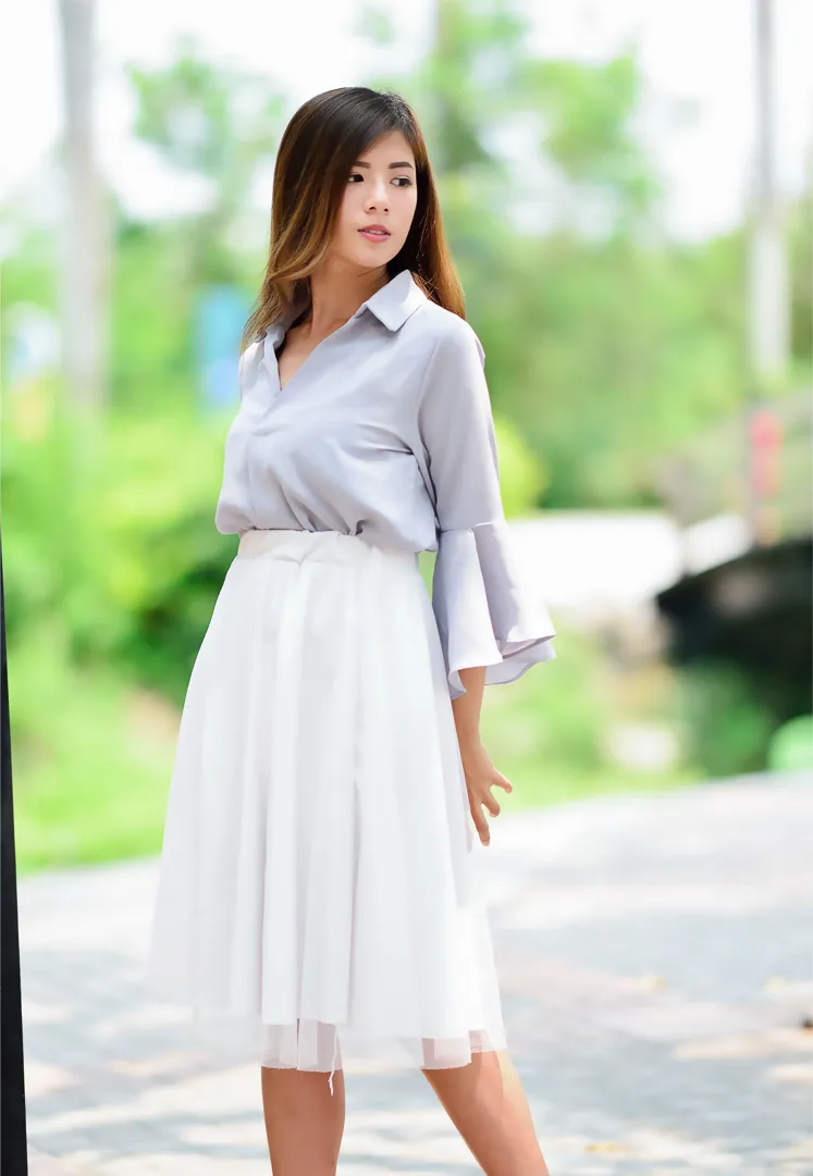 [Mzsock] NO.145 Fang Weizhen’s elegant long skirt with high legs street photography#[105P]-105